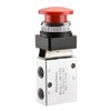 Heschen Pneumatic Short Red Flat Mechanical Valve JM-06A 3 Way