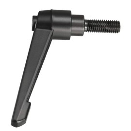 TA-VIGOR 2Pcs Adjustable Clamping Lever Handles, M10 x 25mm Locking Quick Release Push Button Ratchet Screw Knobs, Aluminum Alloy Male Thread Stud Bolts Handle for Machinery & Equipment