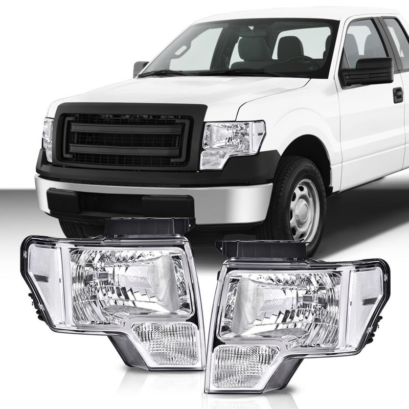PIT66 Headlight Assembly Compatible with Ford F150 2009 2010 2011