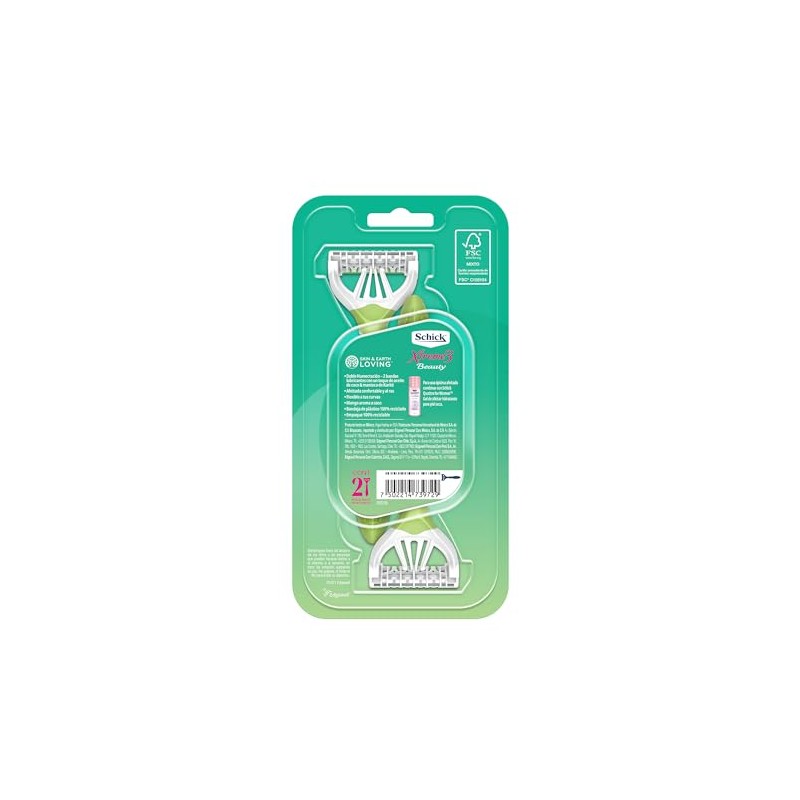 Schick Maquina de Afeitar Xtreme3 Beauty - 2 Unidades