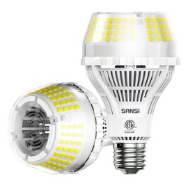 SANSI 200W Equivalent Bright Light Bulbs, 3000 Lumens Super Bright LED Light Bulb, 5000K Daylight LED Light Bulbs Non-Dimmable, 22-Year Lifetime, A21 E26 22W Energy Saving for Home Garage, 2Pack