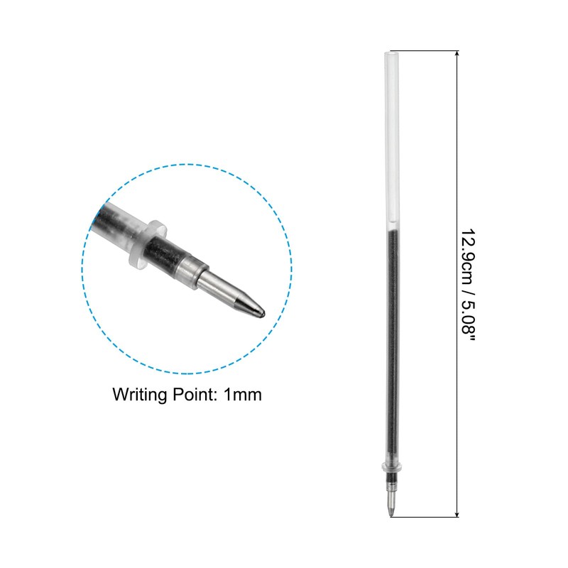 PATIKIL 1mm Gel Pen Refills, 24 Pack with Glitter Metallic