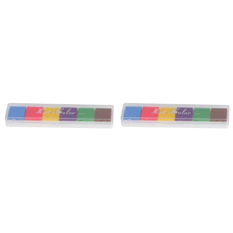 2Set Cartoon Pattern Fingerprint Painting DIY Signature Guest Book Wedding