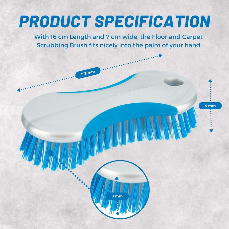 HOMESHOPA Household Scrubbing Brush, 2 Pack Multi purpose Plastic Heavy