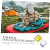 WOONEKY 6pcs Emergency Survival Blanket Lightweight Thermal Blankets for Camping