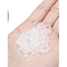 Heienngy 6MM 100PCS 16G Clear Push Top Piercing Retainers 2mm Flat & Ball Top Bioflex Lip Rings Plastic Acrylic Labret Retainer for Women Men 16 Gauge Earrings Studs 6mm 8mm 10mm Bar Length