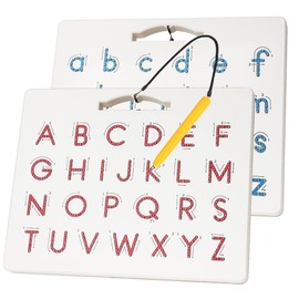 Magnetic Letter Board Learning Toys: Dreampark Double-Sided with Stylus Montessori ABC Learning Toys for Kids Ages 3+ Alphabet Tracing Board & Travel Educational Gift