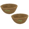 Frillybutts Coco Liners for Planters,Round Basket Shaped Coconut Fiber Replacement