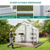 YITAHOME 6x4FT Polycarbonate Greenhouse Heavy Duty Green Houses Outdoor Aluminum