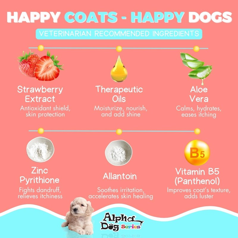 Alpha Dog Series Natural Puppy Shampoo and Conditioner Tear Free