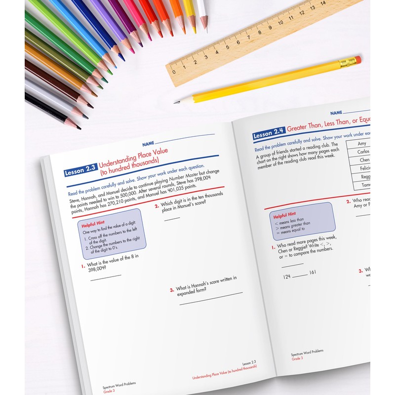 Spectrum Word Problems, Grade 3