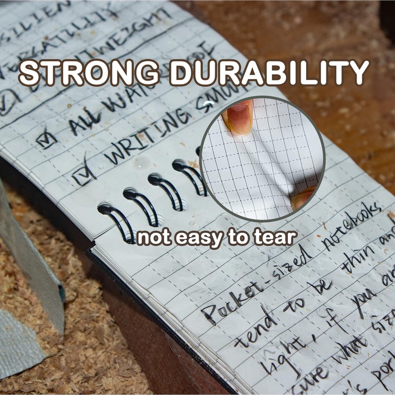 Waterproof Notebook Stone Paper Notebook 3x5 Pocket Notebook Waterproof Notepad