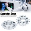 2Pcs Sprocket Gear Aluminum Anodic Oxidation Gears for Robots Machinery