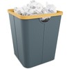 Vireon Office Waste Paper Bin Made of Bamboo - Oxford