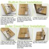 2 Pair 45 Degree Flip Down Tip-Out Tray Hinge Sink