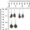 Starborn Rohstein Elite Shungite Earrings in 925 Sterling Silver, Gemstone