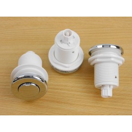 3 X PIEZAS SPA PEDICURA INTERRUPTOR DE AIRE/BOTÓN PULSADOR/BOTÓN DE AIRE CROMADO