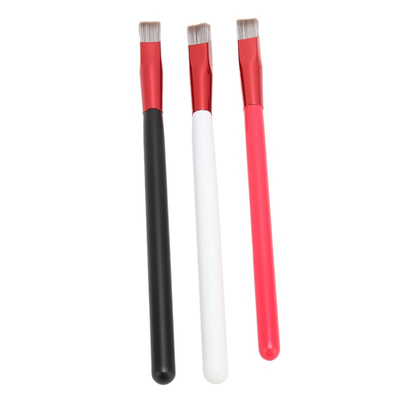 3PCS Brow Concealer Contour Brush Gray Hair Red White Black