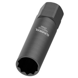 CLEVEROOL 10 Spline Lug Nut Socket, Compatible with Bimecc 10-Spline Lug Nuts and Lug Bolts, Replacement for TA23-21/22, 10-Spline Lug Nut Key with 21MM and 22MM Hex Drive, CR-MO