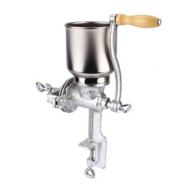 Manual Grain Grinder, Hand Operated Corn Grain Mill Grinder, Table Clamp Corn Mill Flour Maker Wheat Grain Nut Mill Cast Iron Hand for Wheat Grains coffee Nut Mill Tall