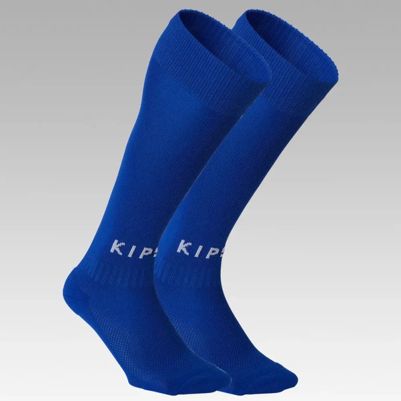 Medias de fútbol blanco Kipsta F100 niños talla 19.5/21/5 ventiladas