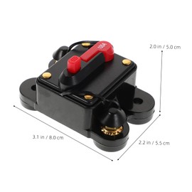 ULTECHNOVO Circuit Breaker Fuse Holder Manual Reset 100a Boat Rv Car Audio System Protection Switch