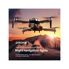Brushless Motor Drone With 1080P HD Camera, Multifunctional Foldable Quadcopter With Led Light, Altitude Hold Headless Mode Start Speed Adjustment, Suitable With Carrying Bag For Beginners