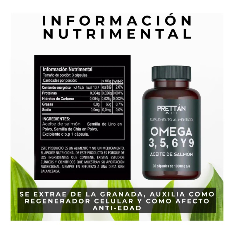 Omega 3 + 5 + 6 +9 Origen Vegetal 30
