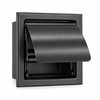 304 Stainless Steel Toilet Paper Holder – Waterproof Black Wall-Mounted