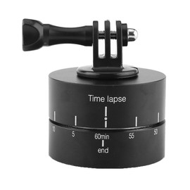 360° 60 Minutes Time Lapse Stabilizer Rotating Tripod, with Adapter, Time Lapse Stabilizer Tripod Adapter, for Smartphones, Cameras