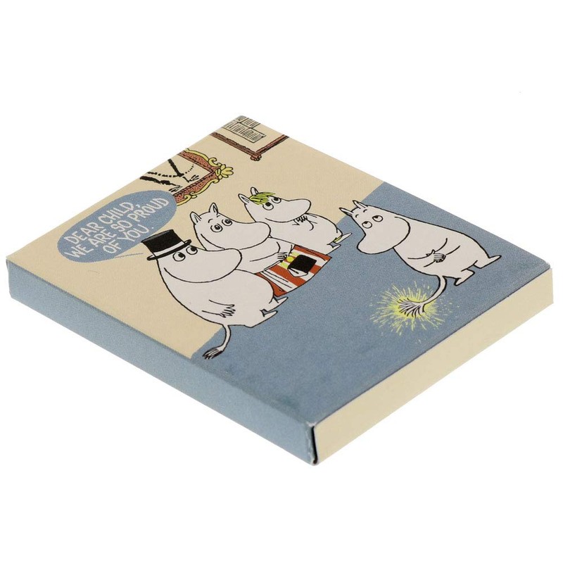 Sunstar Stationery S2825260 Moomin Sticky Notes, Book-shaped, Blue
