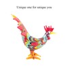 Mini Blown Glass Red Chicken Rooster Small Companion Figurine Handmade