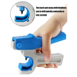 Kalolary 2Pcs Drip Irrigation Hole Punch, Drip Irrigation Tubing Hole Punch Tool Lawn Garden Watering Tube Punch for 16/20/25/32 mm PE Pipe and Emitter Insertion with 3 Punch Diameter Adjustment