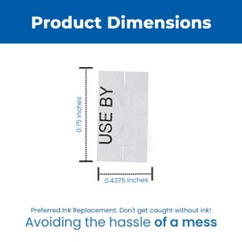 Perco "USE by" Labels for Monarch 1136 Price Gun – Case of 8 Sleeves, 112,000 Marking Labels Value Pack
