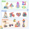 aaczly Magnetic Tiles for Kids 82PCS Magnetic Building Blocks Magnets