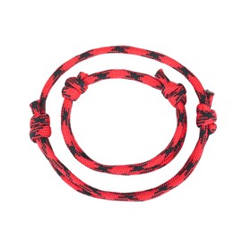 Fuqimanman2020 2-3Pcs Back to School Bracelet for Mom Father Daughter Son First Day of School Matching Wish Knit Rope Nylon Woven Bracelet With Message Card-2pcs red