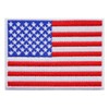 3.5x2.5 Inches American Flag Iron on Patch USA Flag Embroidered