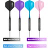 CyeeLife 20g Steel tip Darts Set with Sharpener,Flights Don't Fall