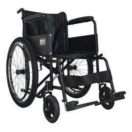 Eko-Mobility Silla De Ruedas Acero Básica Extra Ancha 20 Pulgadas Fija