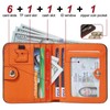 GADIEMKENSD Small Wallet Top Grain Leather RFID Blocking Mini Bifold