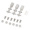 3pcs Toggle Switch Matte Chrome Coating Heavy Duty Toggle Flick