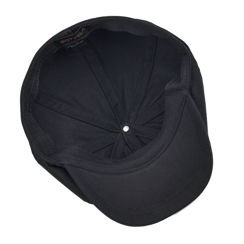BOTVELA Men's 8 Piece Newsboy Flat Cap 100% Cotton Gatsby