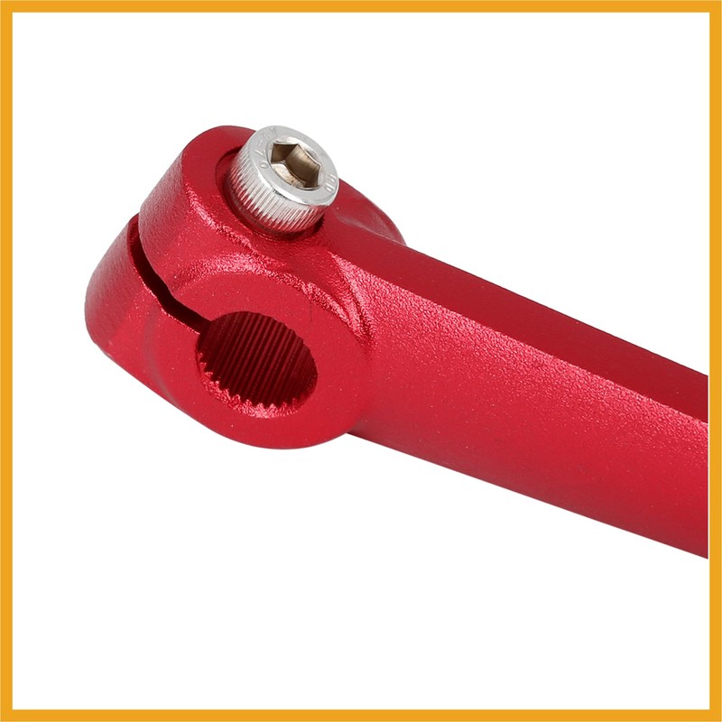 Partuto 0.47 Inch Aluminum Alloy Folding Gear Shifter Red for