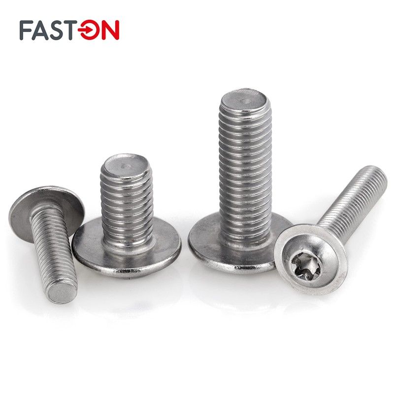 Rounded Head Screws with Flange and Hexalobular Socket M8 x
