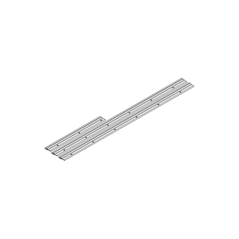 Prime-Line MP4685 Jamb Weatherstrip, 36 In. x 84 In., Aluminum