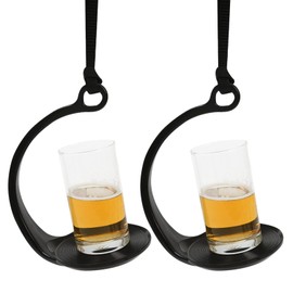 Forreen Anti-Spill Drink Holder, Pack of 2 Coffee Cup Holder, No-Spill, Anti-Shake, Anti-Overflow, Strong Adsorption Cup Holder with Lanyard for Hot Cold Drinks, Tea, Coffee Lovers