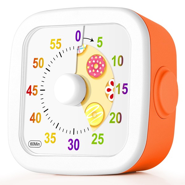 HOTUT 60 Minute Visual Timer for Kids,Visual Countdown Timer Clock