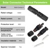 LEPITERY MC4 Solar Connectors 30 Pairs/60pcs Solar Panel Cable Connectors