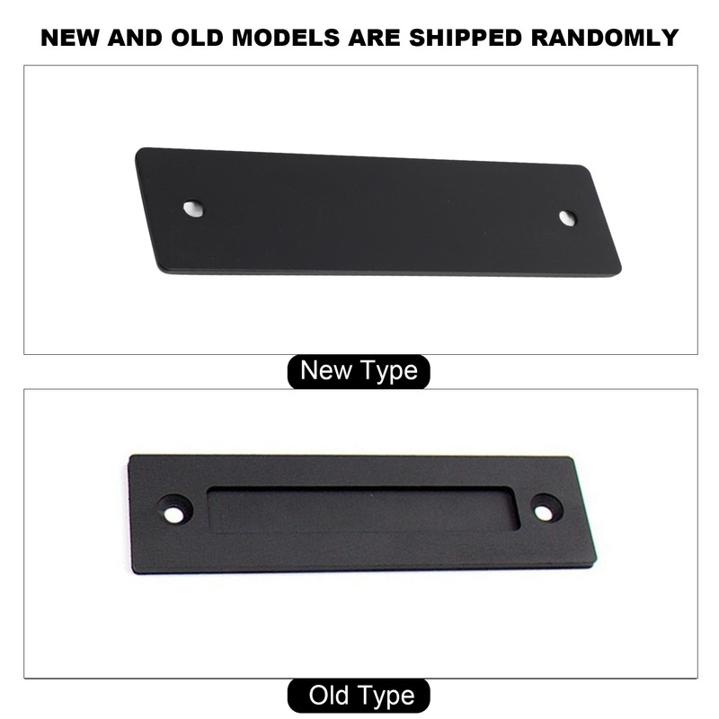 Sliding Barn Door Handle Flat Back Plate Double Sided Rectangular