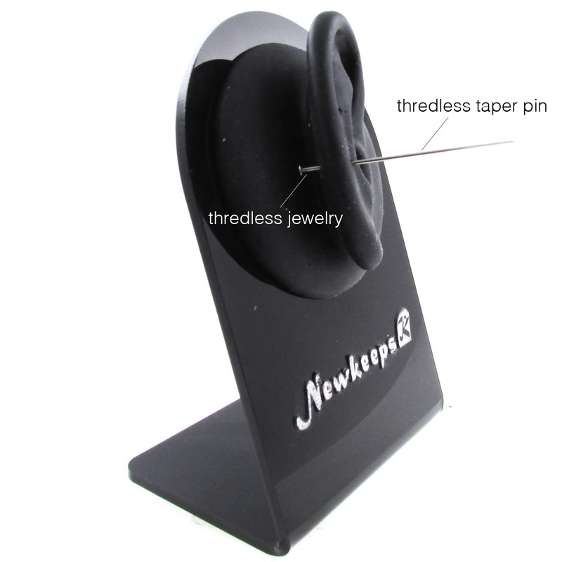 NewkeepsR G23 Titanium Press Fit Threadless Labret Lip Monroe Tragus